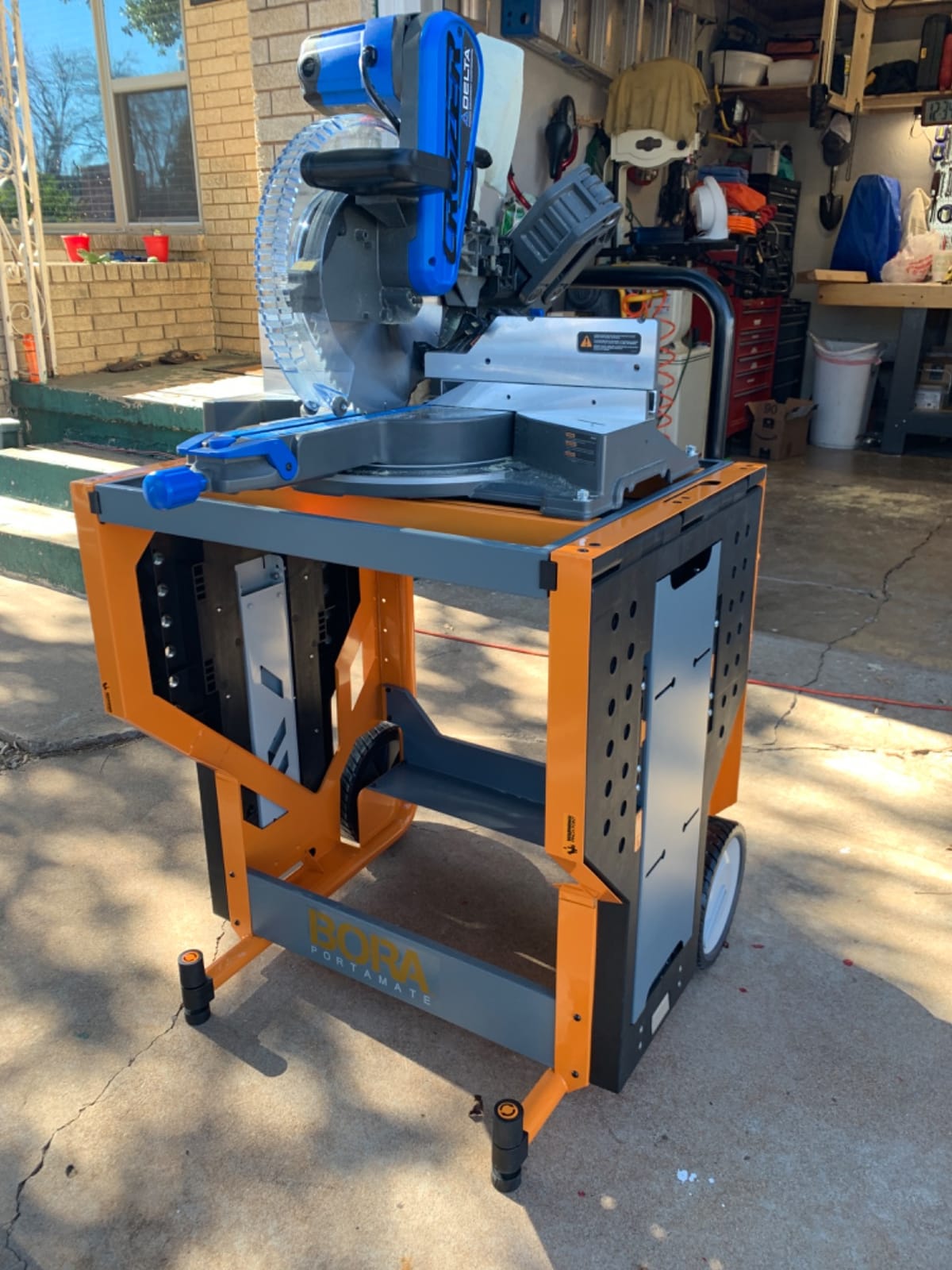 BORA Portacube Miter Saw Stand with Wheels, Rotating Top Workbench PM-8000 customer photo 1
