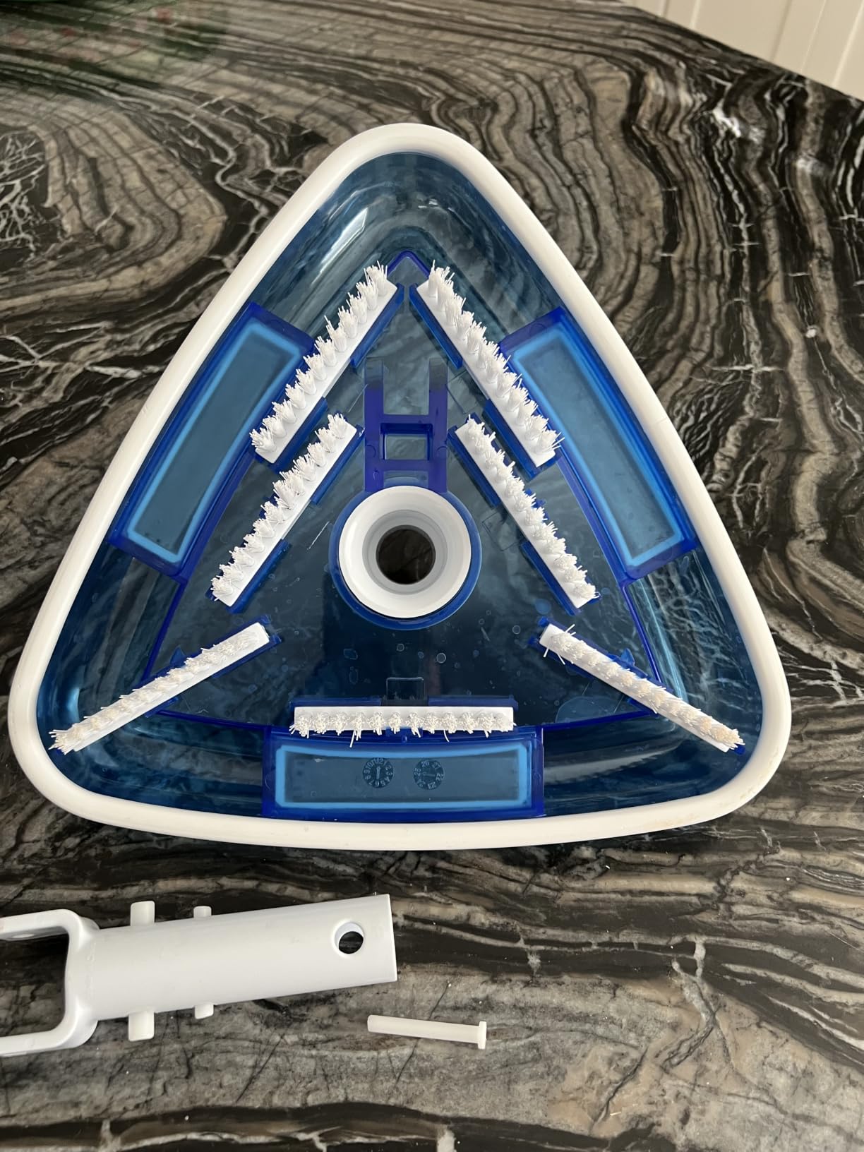 U.S. Pool Supply Weighted Transparent Triangular Pool Vacuum Head, Swivel customer photo 1