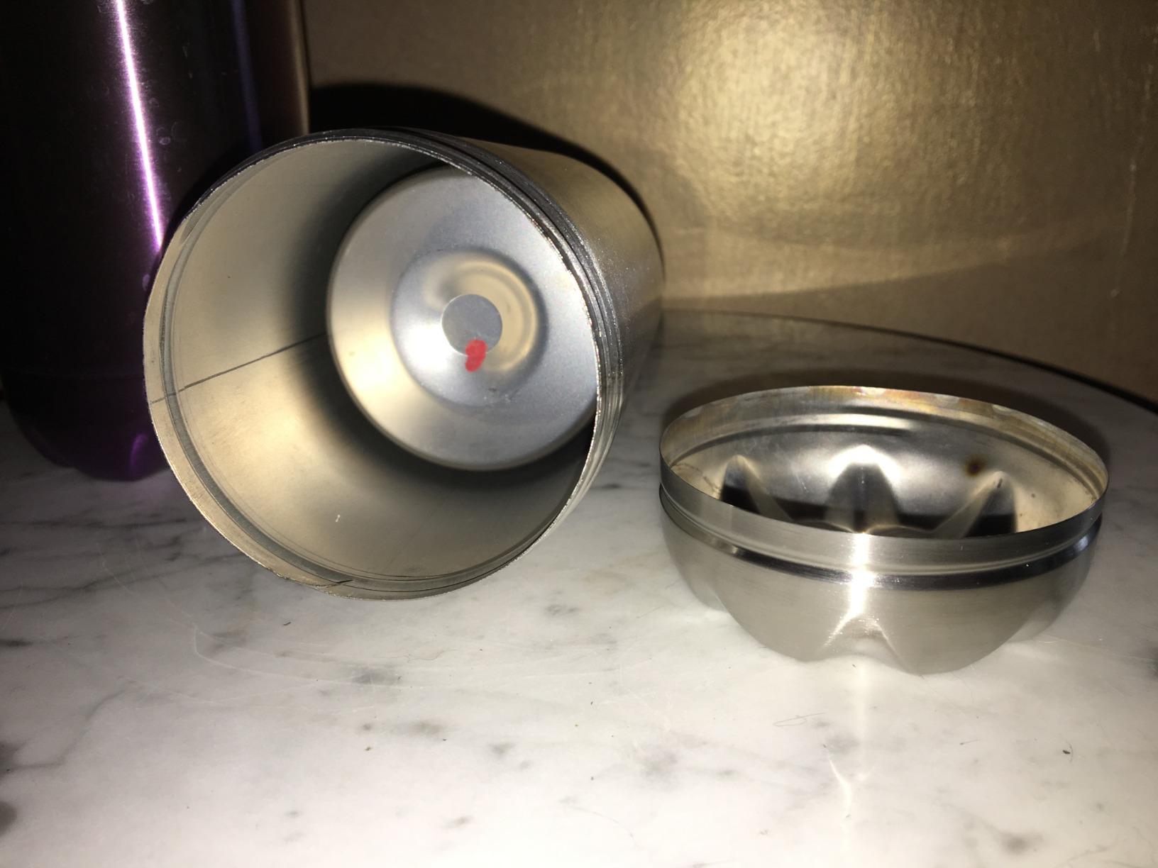 Diversion Water Bottle Safe, Stainless Steel with separate compartment. customer photo 1