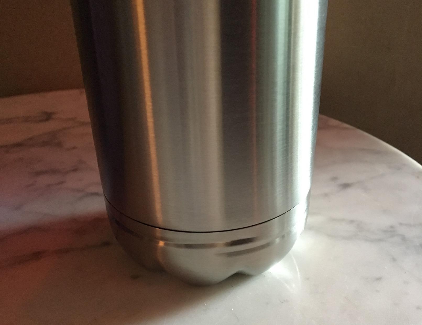 Diversion Water Bottle Safe, Stainless Steel with separate compartment. customer photo 2