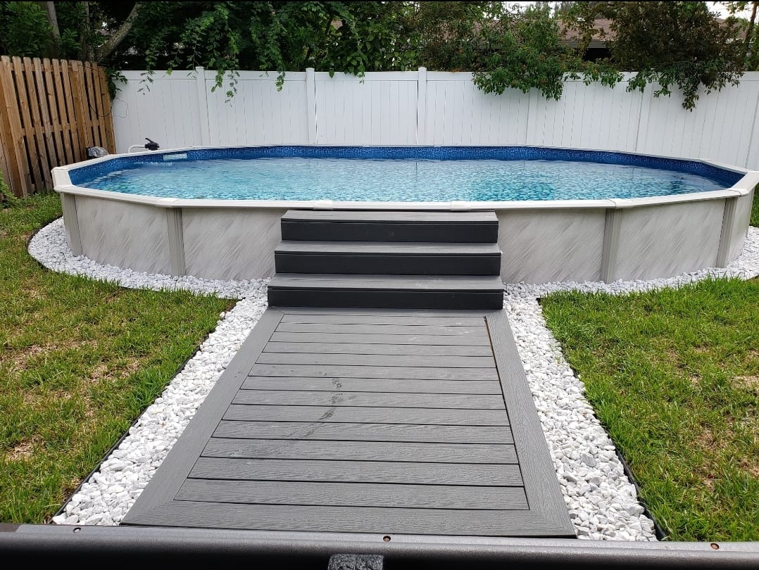 Lake Effect Pools 'Meadows' 15 ft x 24 ft Oval Above Ground Swimming Pool customer photo 2