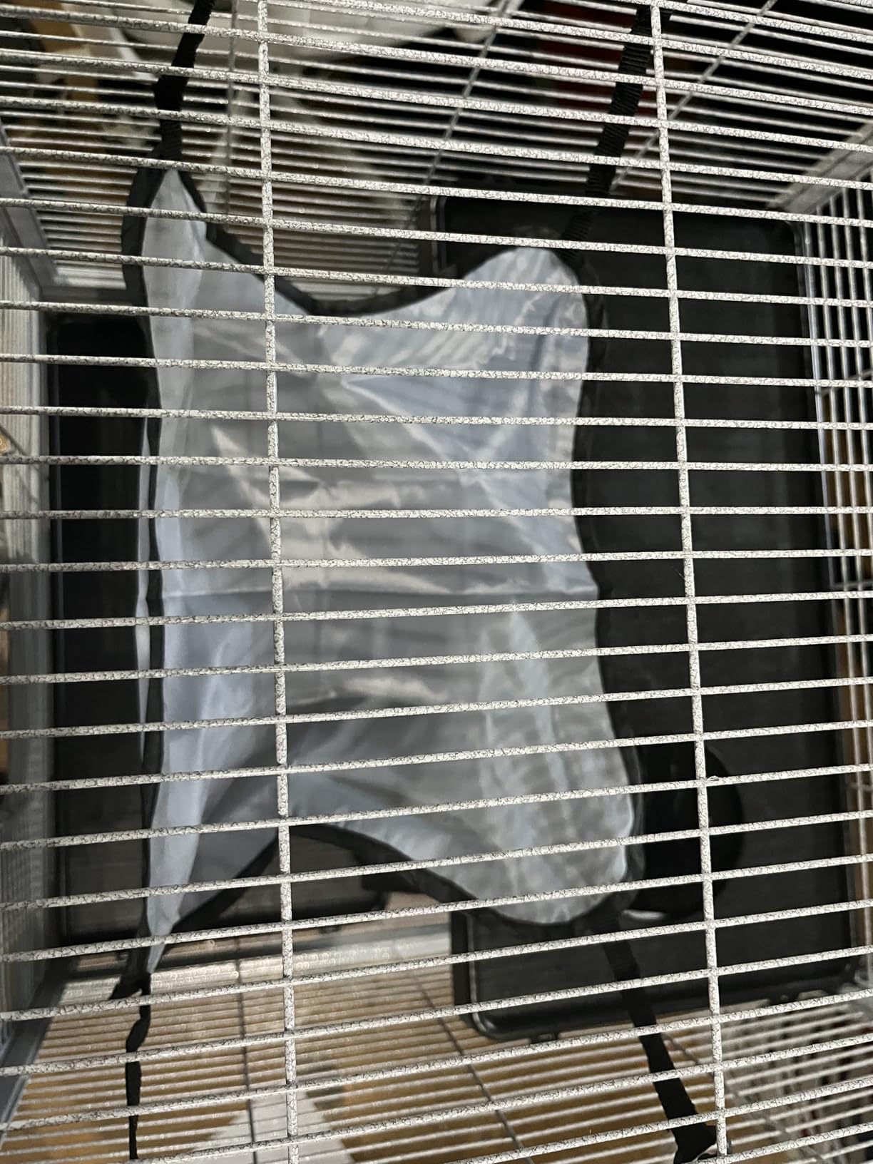 PawHut Metal Small Animal Cage, 5-Tiers Rolling Big Ferret Cage, Gray customer photo 2