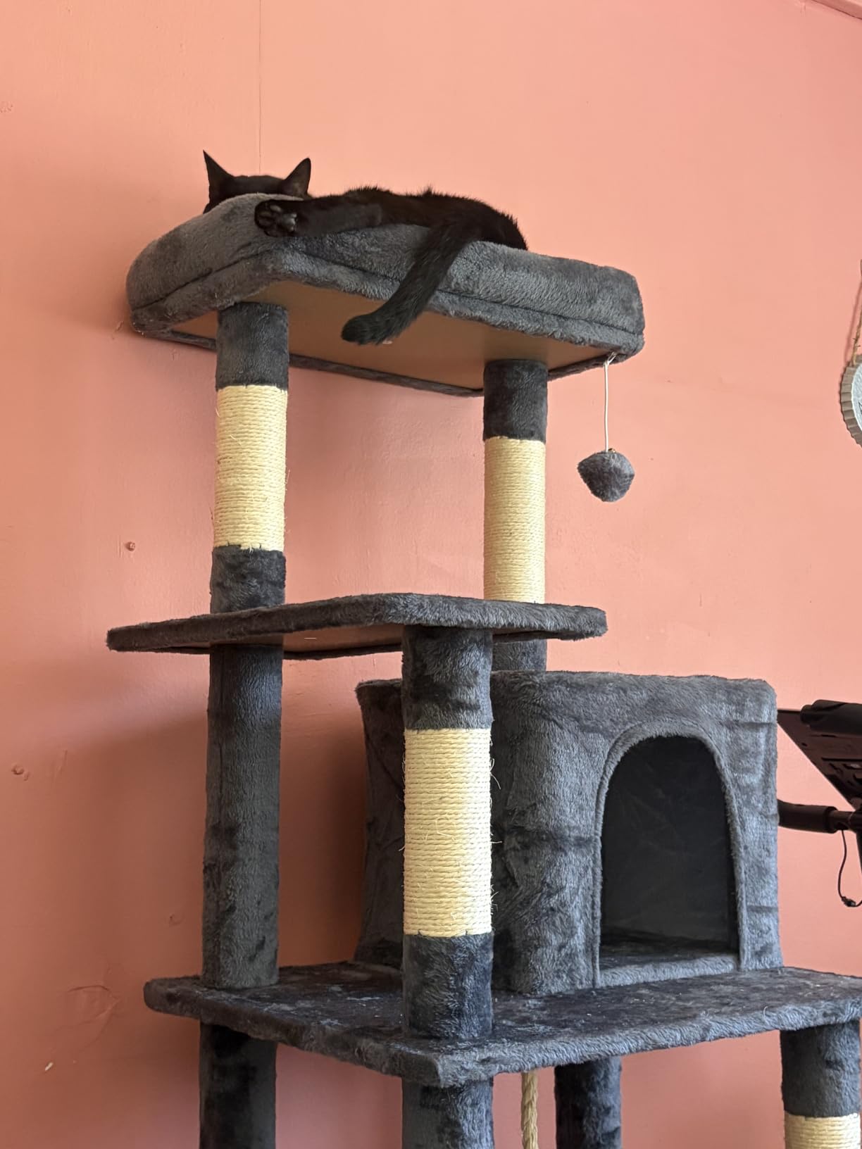 Yaheetech 63in Sturdy Large Cat Tree for Indoor Heavy Cats, Tall Tower customer photo 2