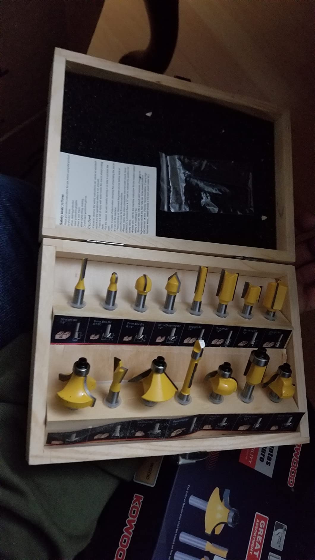 Router Bits Set of 15 Pieces 1/4 Inch Woodwork Tools for Beginners customer photo 2
