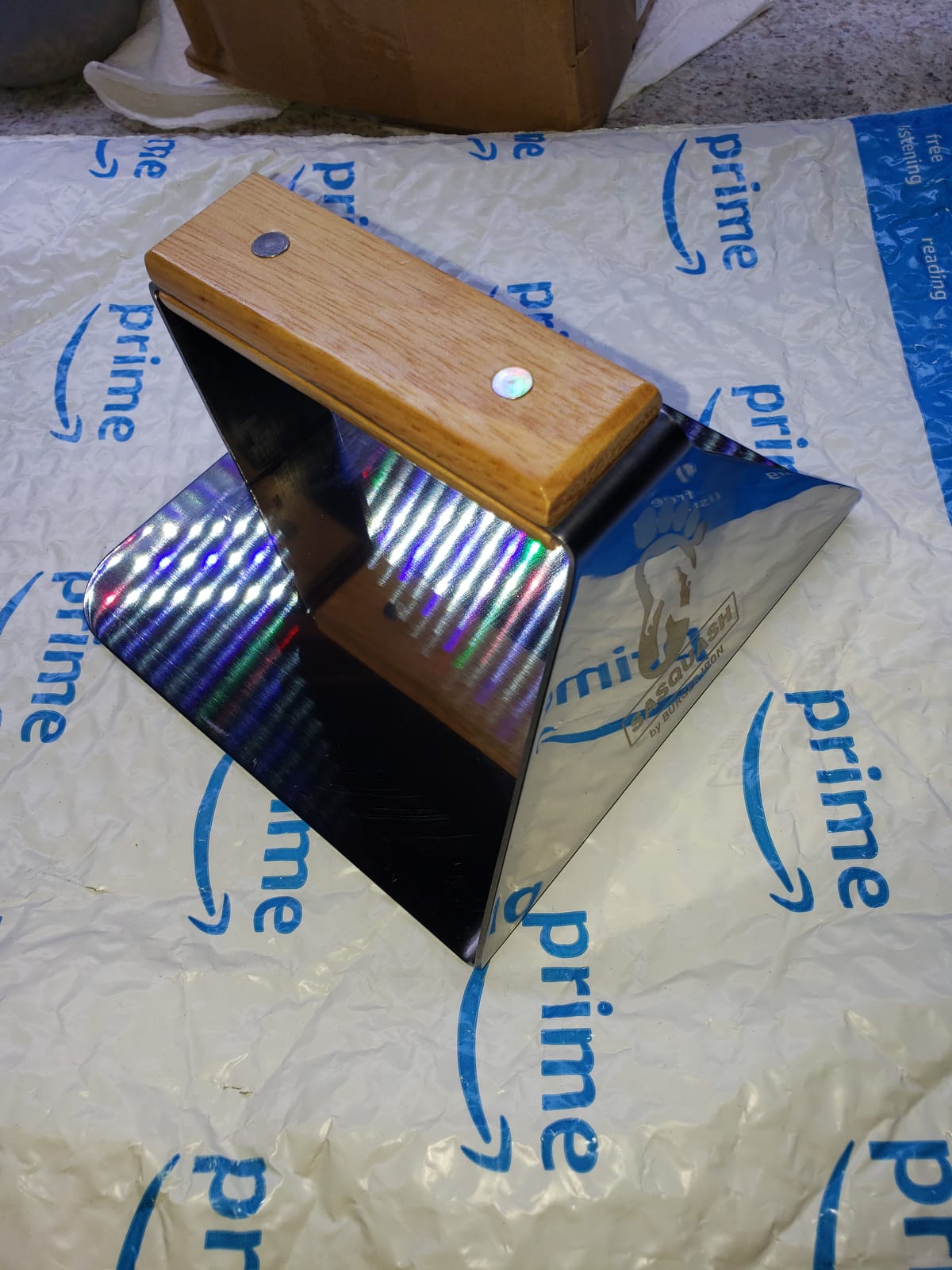 Sasquash Burger Smasher - One Piece Fully Welded Smash Burger Press, 6 Inch customer photo 2