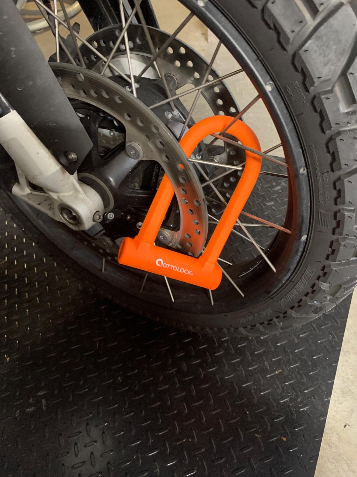 OTTOLOCK Sidekick Compact U-Lock, Orange customer photo 1