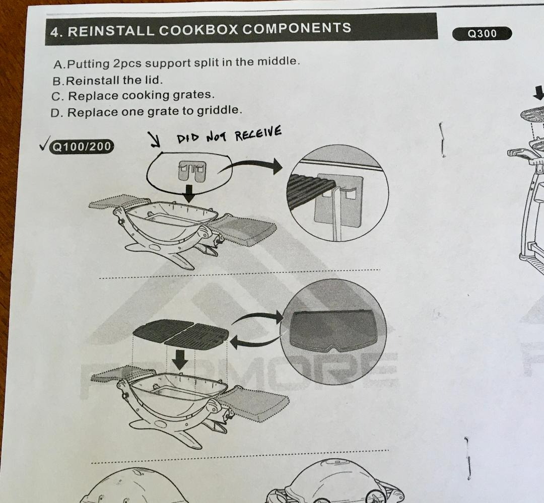 GGC 7646 7584 Grill Grates for Weber Q3200 Q320 Q300 Q3000 Q3100 Gas Grills customer photo 1