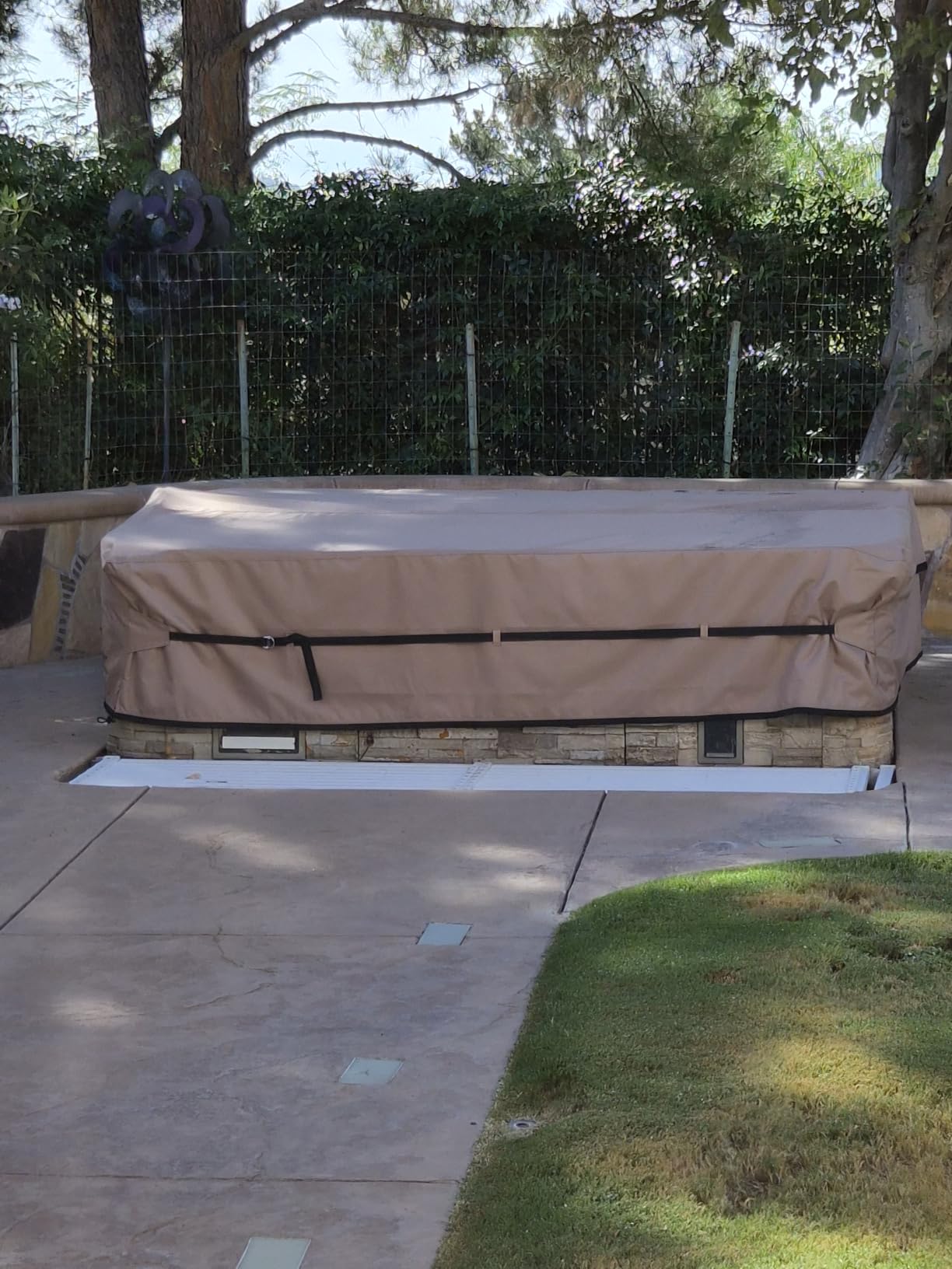 Waterproof Hot Tub Cover Outdoor Spa Cover (95''x 83''x20) customer photo 1