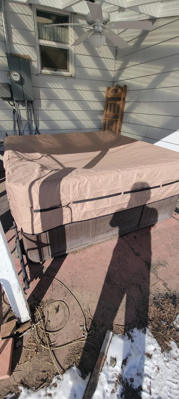 Waterproof Hot Tub Cover Outdoor Spa Cover (95''x 83''x20) customer photo 2