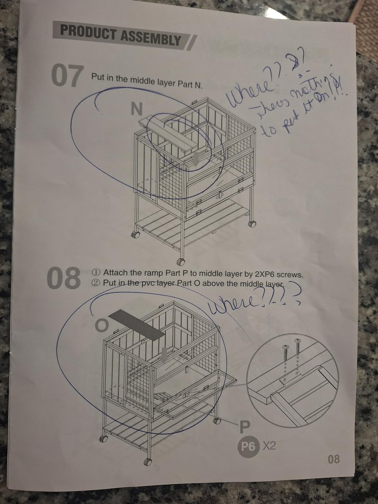 Hamster Cage Large Guinea Pig Cage with Metal Frame Movable Rat Habitat with Aluminium Alloy Edge,Plastic Deep Not Leakage Pull Out Tray,Storage Shelf customer photo 1