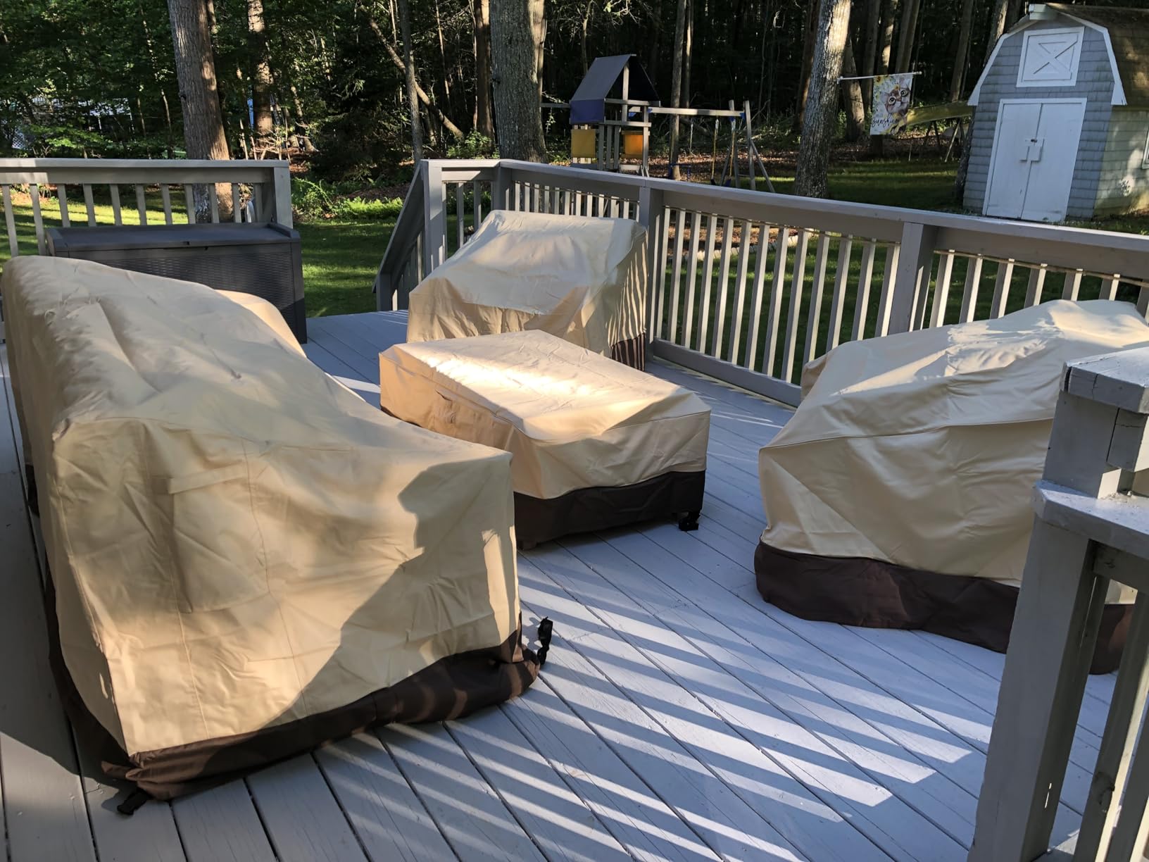 Vailge Patio Sofa Cover 3-Seater & Outdoor Couch Cover Waterproof customer photo 1
