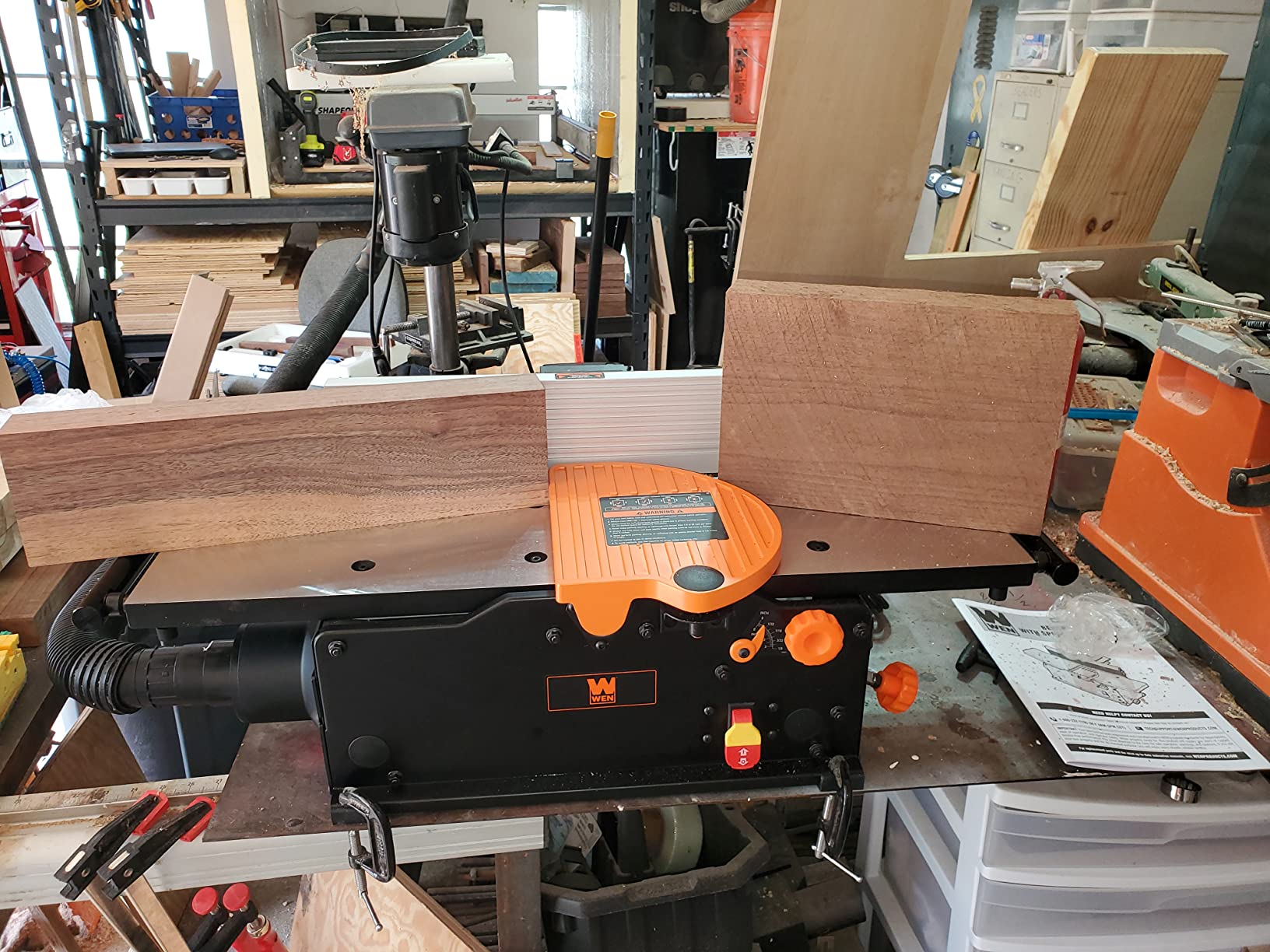 WEN JT833H 10-Amp 8-Inch Spiral Benchtop Jointer with Extendable Table customer photo 2