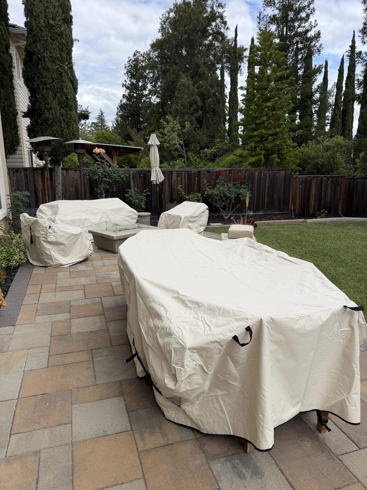 Porch Shield Waterproof Rectangular Patio Table Cover 84 x 56 inch, Black customer photo 1