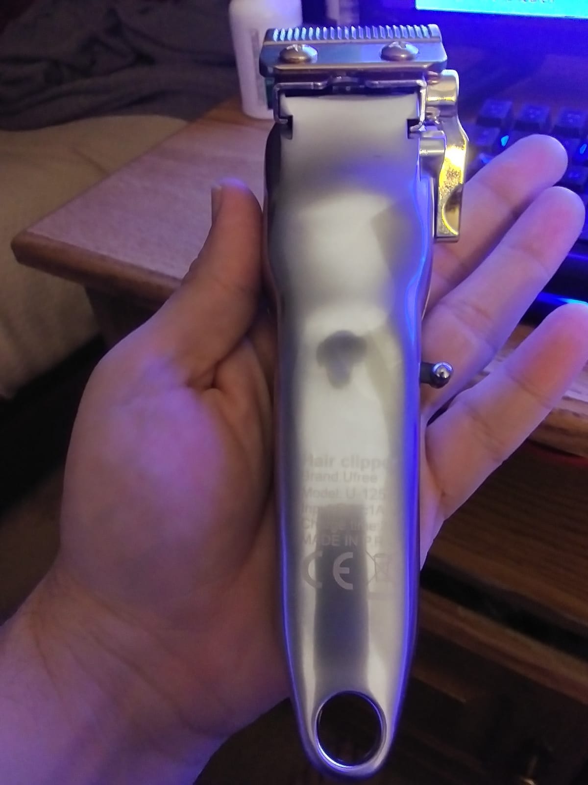 Ufree Hair Clippers for Men, Cordless Trimmer Set with LED Display, Silver customer photo 2