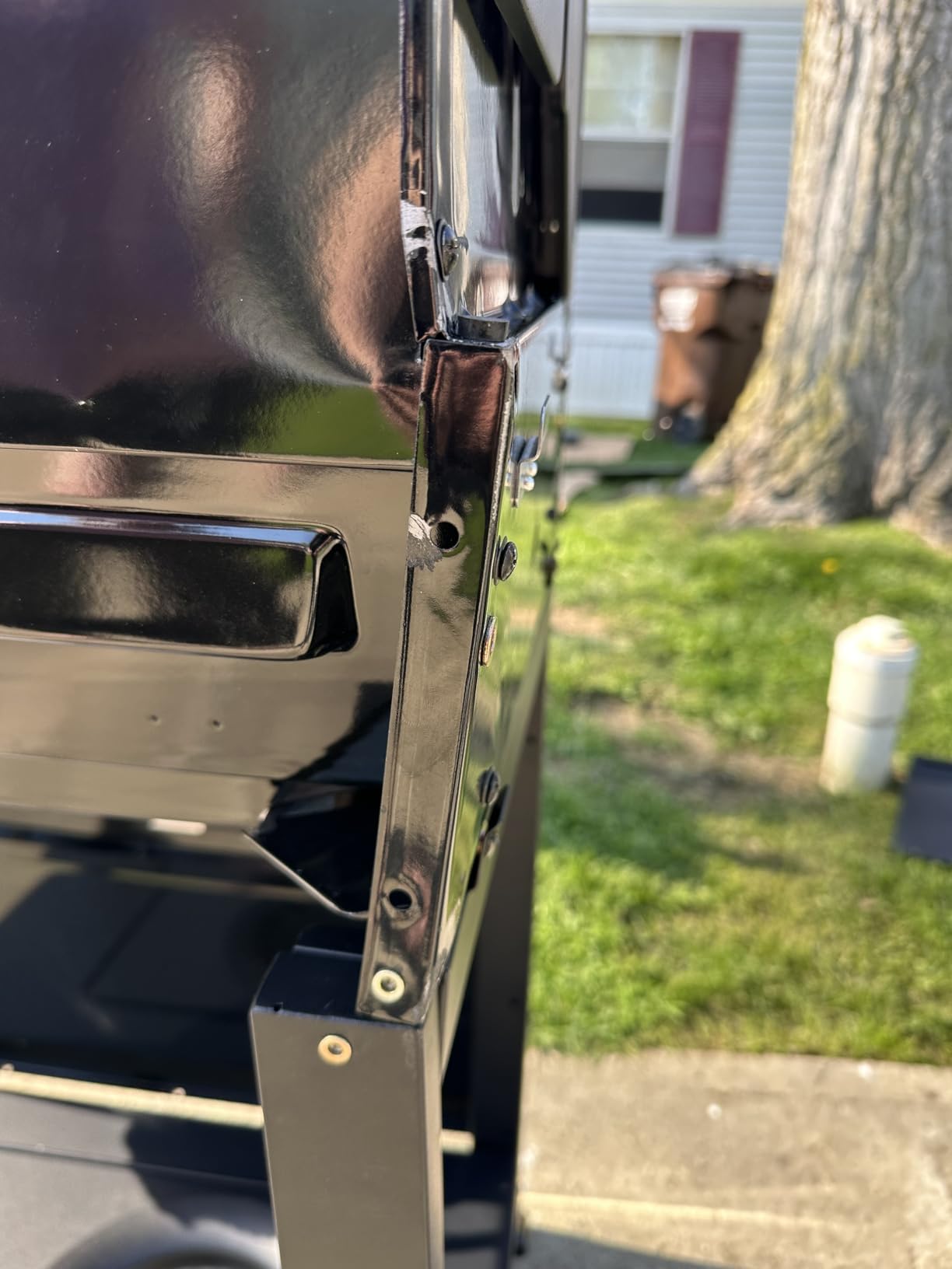 Kenmore 4-Burner Gas Grill with Side Burner, Outdoor BBQ Grill, Propane Gas Grill, Cast Iron Cooking Grates, Electronic Ignition, Warming Rack, Open Cart Design, 53000 BTUs, Stainless Steel and Black customer photo 2