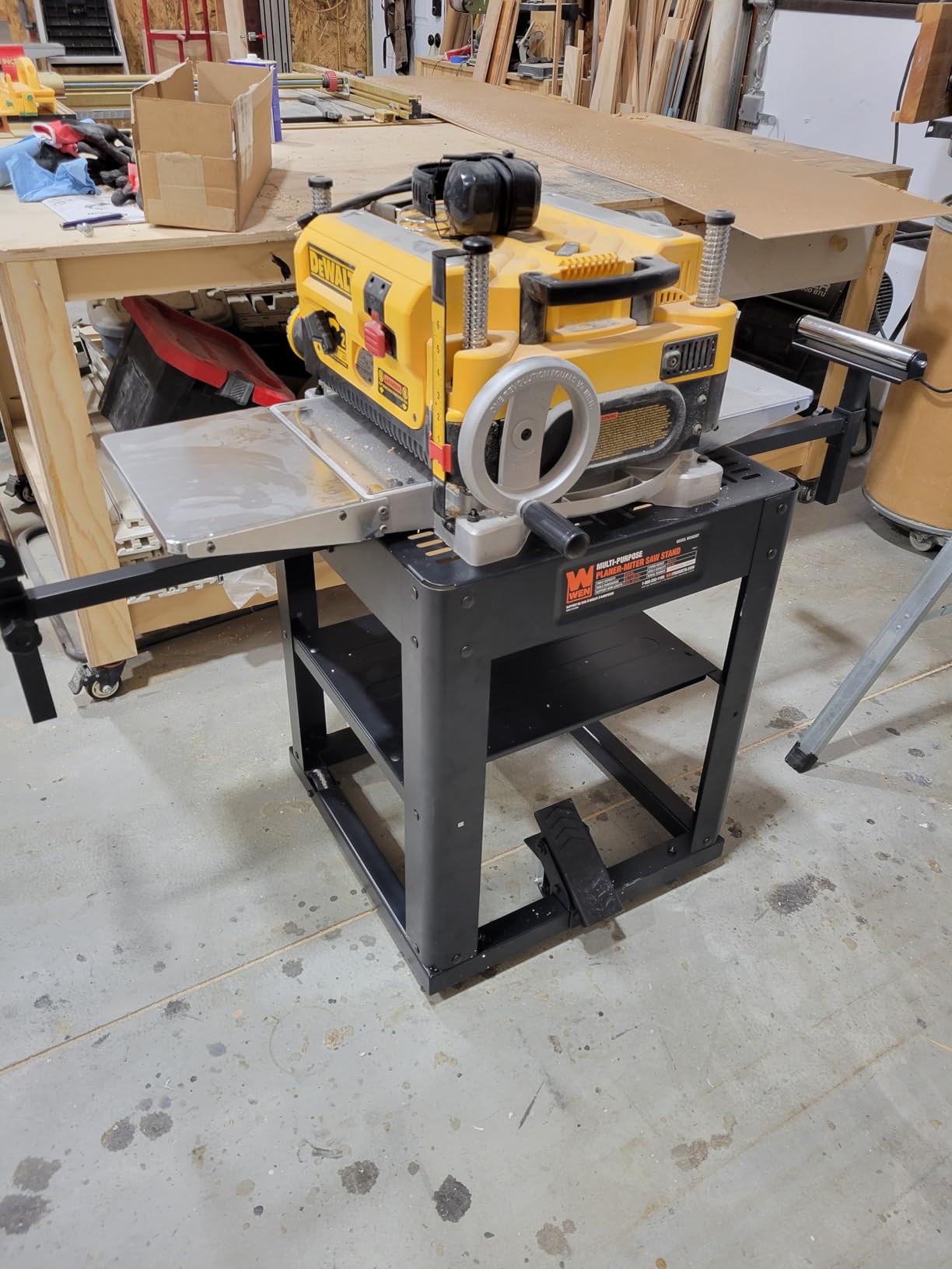WEN Multi-Purpose Rolling Planer and Miter Saw Tool Stand with Extension Rollers (MSA658T) customer photo 2