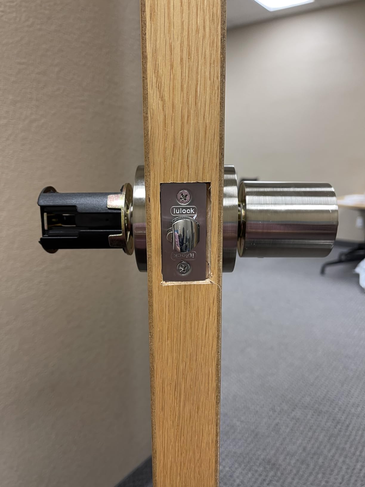 BOTHSTAR Keypad Door Knob with Key,Keyless Entry Door Lock, Code Locks Door Knob, Auto Lock,50 User Code, for Home,Office,Hotel,Bedroom,Garage,Not Deadbolt customer photo 1