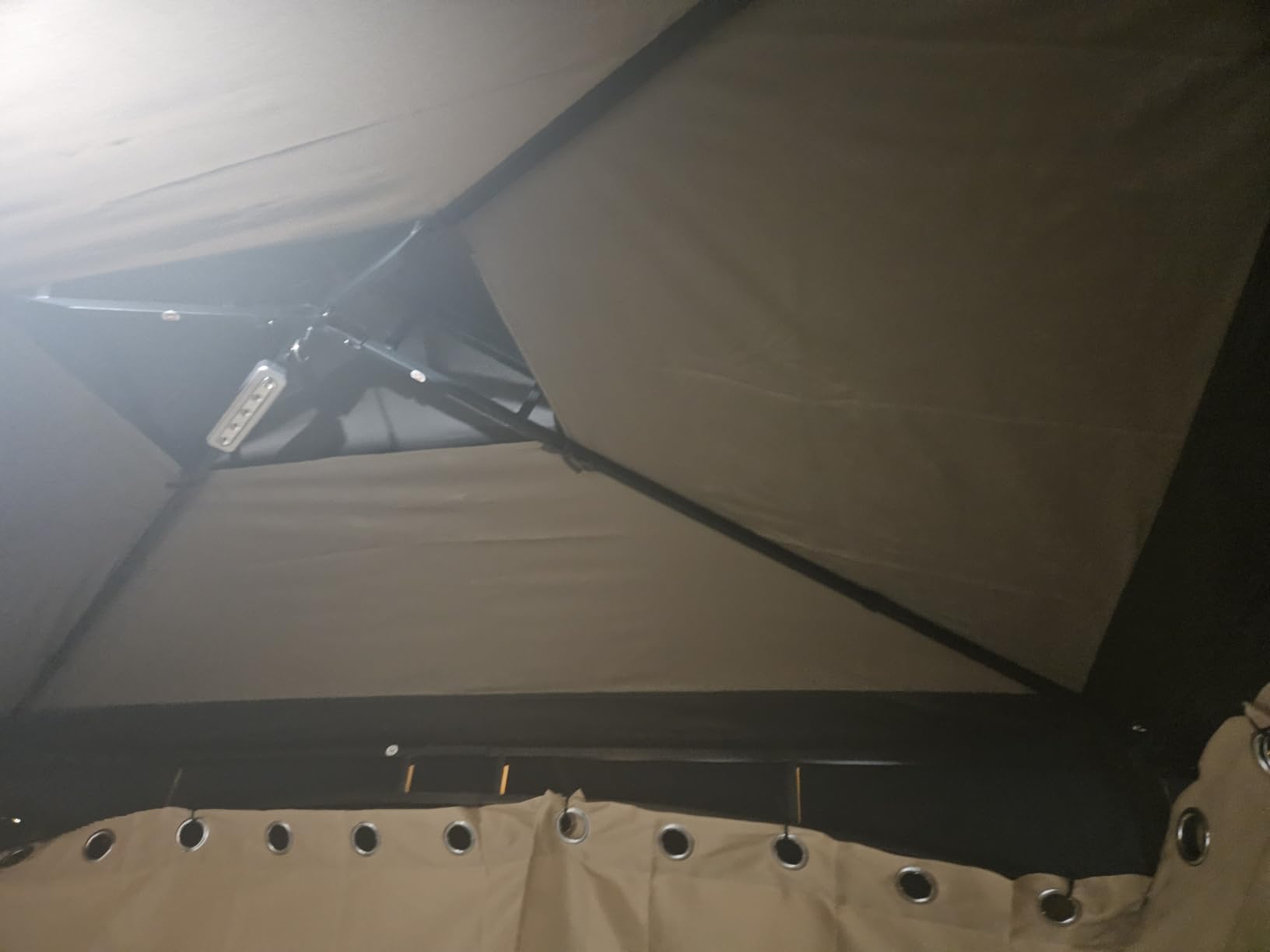 COOSHADE 8x5 Grill Gazebo BBQ Gazebo with LED Light, Gray customer photo 2