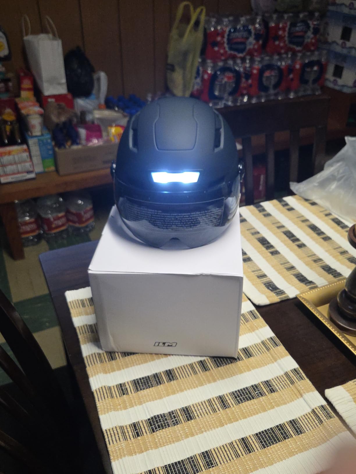 ILM Adult Bike Helmet with LED Front Back Light Bicycle Helmets E3-10L customer photo 1