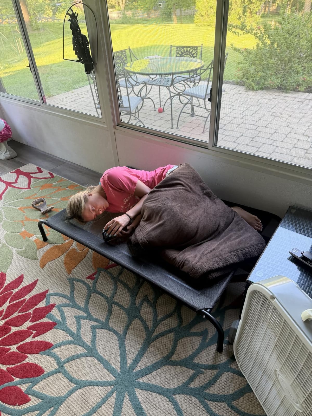 Bedsure Outdoor Elevated Cooling XL Dog Bed for Extra Large Dog, 54in Grey customer photo 2