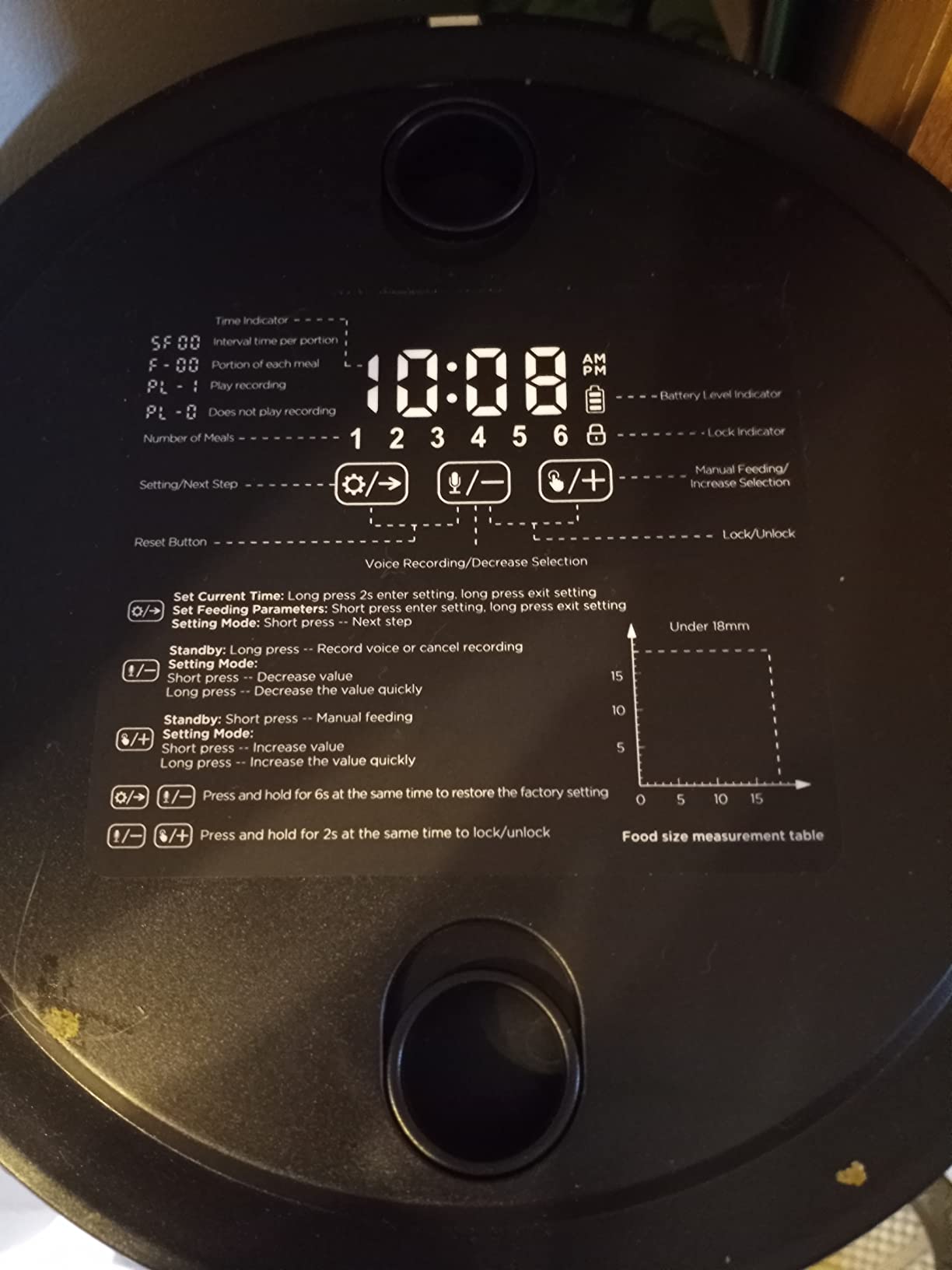 Petory Timed Automatic Cat Feeder - 4L Dry Food Dispenser for Cats and Dogs customer photo 1