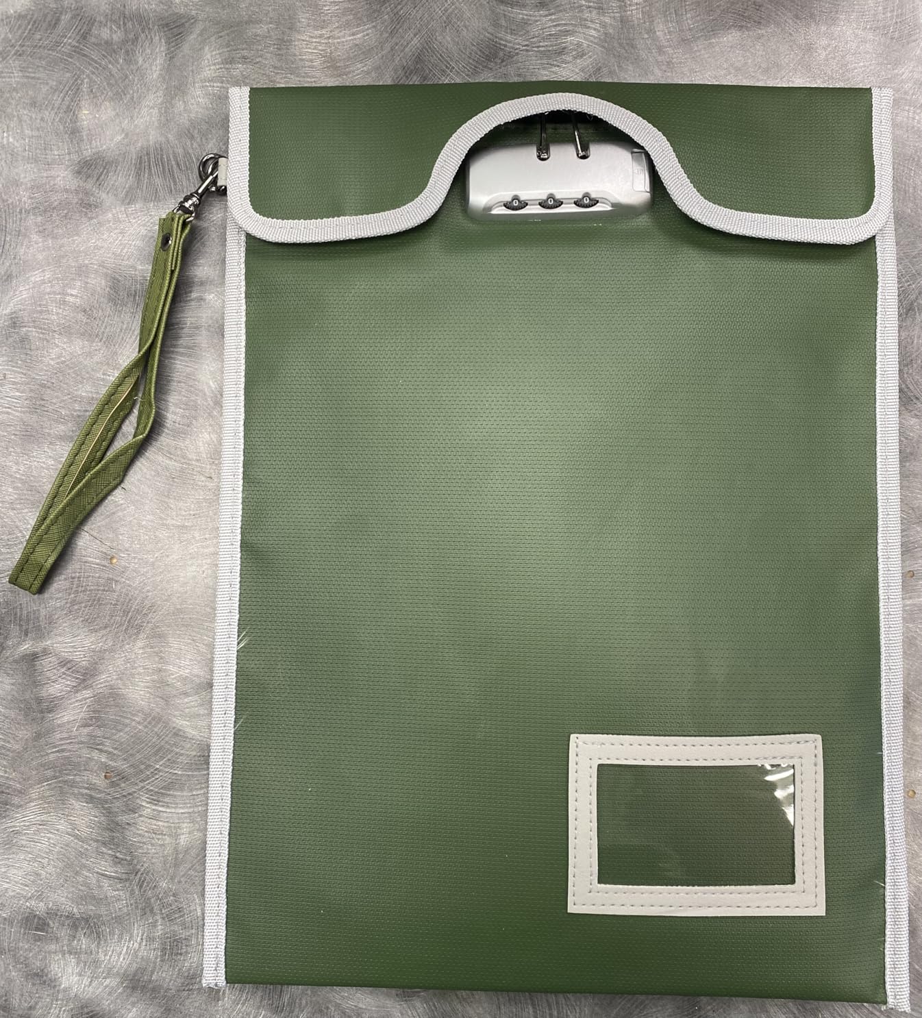 Fireproof Document Bag with Lock (5200℉), 15”x 11”Fireproof Money Bag, Waterproof Zipper Pouch for A4 A5 Legal Letter Size Document, Tablet, Valuables, Jewelry, Cash and Passport customer photo 1
