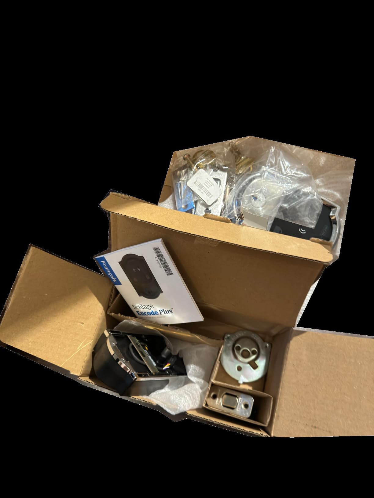 Schlage Encode Plus Smart WiFi Deadbolt Lock, Tap to Unlock, Satin Nickel customer photo 1