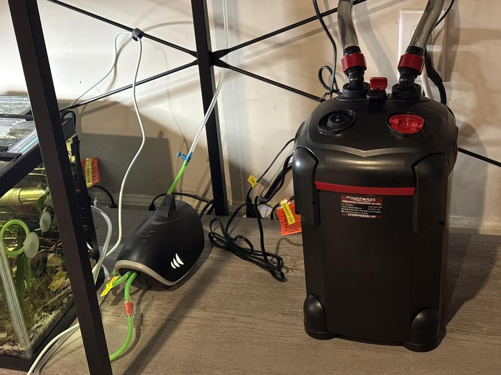 HITOP 6W Silent Aquarium Air Pump - 160GPH Large Air Volume Fish Aerator, Adjustable Oxygen Pump for Fish Tank up to 300 Gallon customer photo 1