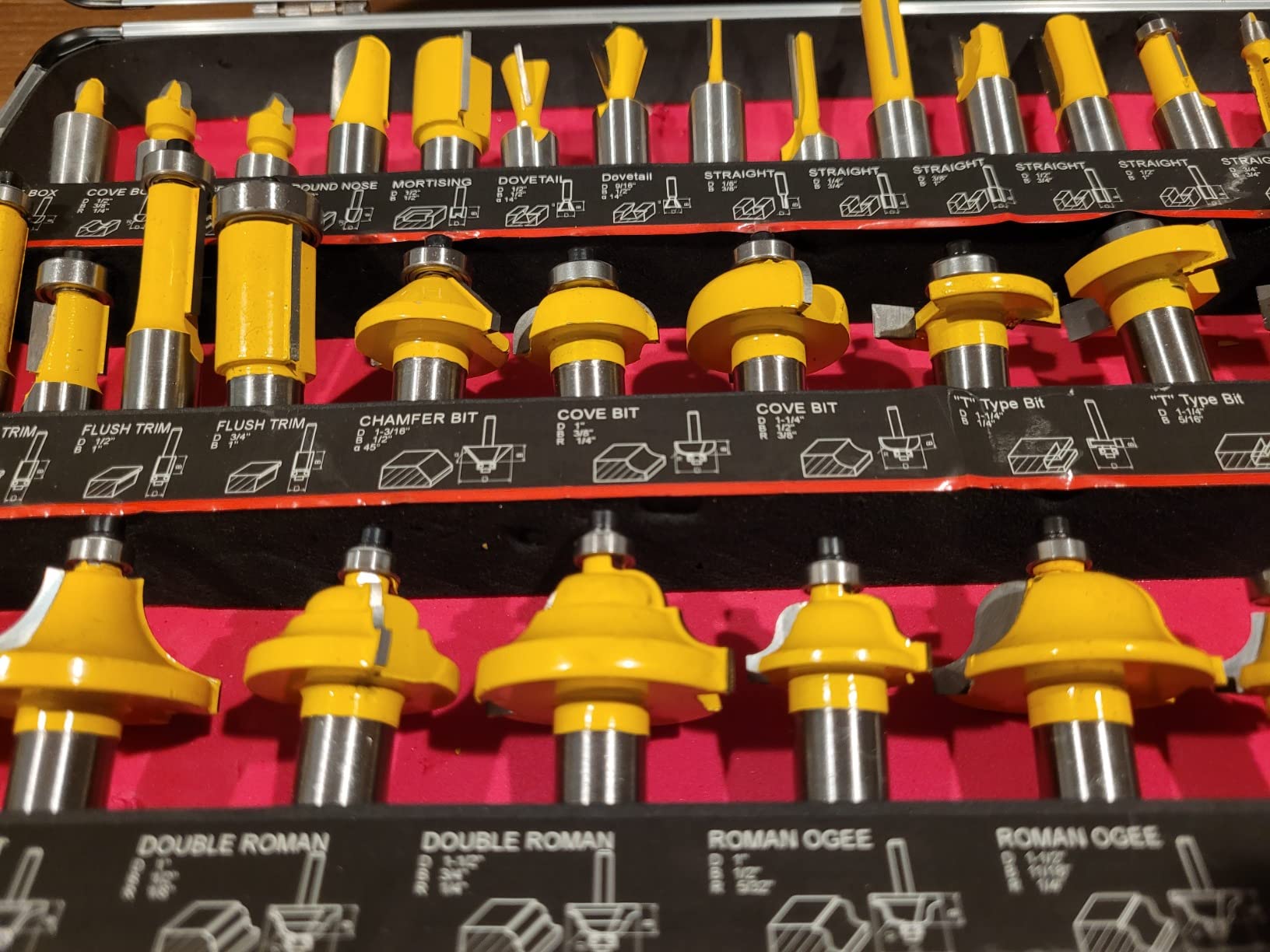 Router Bits 1/4 Inch Shank - BAIDETS 35Pcs 1/4