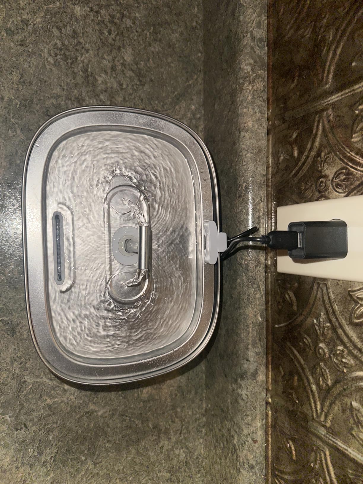 Cat Water Fountain Stainless Steel: Rellaty 3.2L/108oz Pet Water Fountain customer photo 2