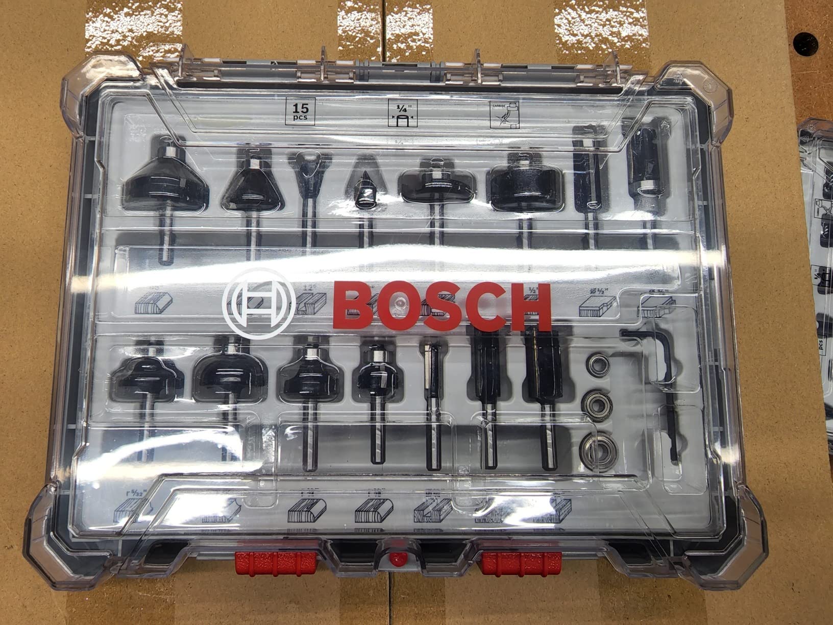 BOSCH RBS015MBS 15-Piece Carbide-Tipped Wood Router Bits Set customer photo 2
