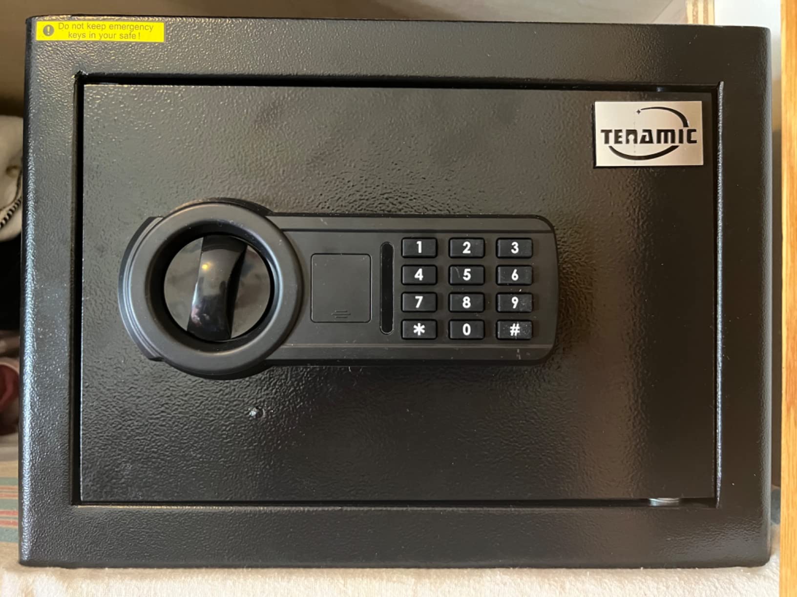 Tenamic Safe Box 2.2 Cuft Fireproof Waterproof Home Safe, Keypad Large Lock Box Cabinet Safes, Solid Alloy Steel Office Hotel Home Safe, Black customer photo 2