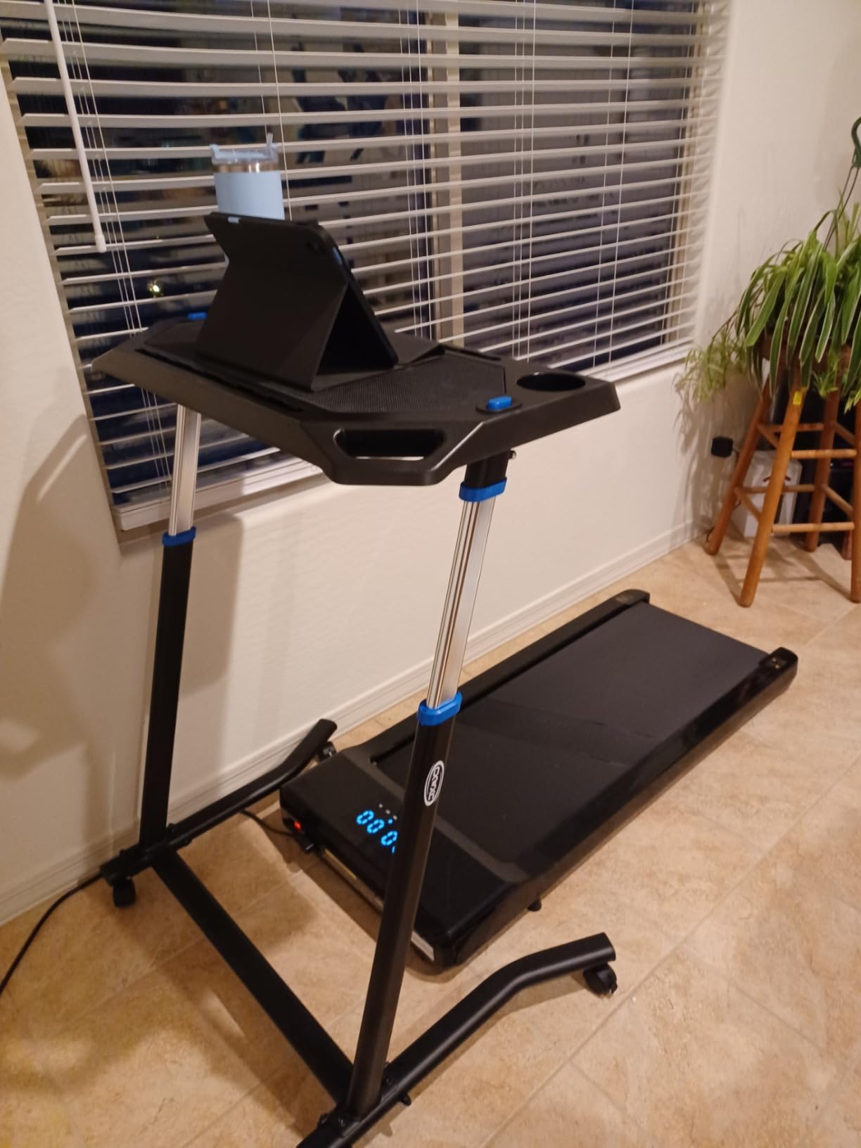 CXWXC Indoor Cycling Desk - Adjustable Height Bike Deak Laptop Stand customer photo 1