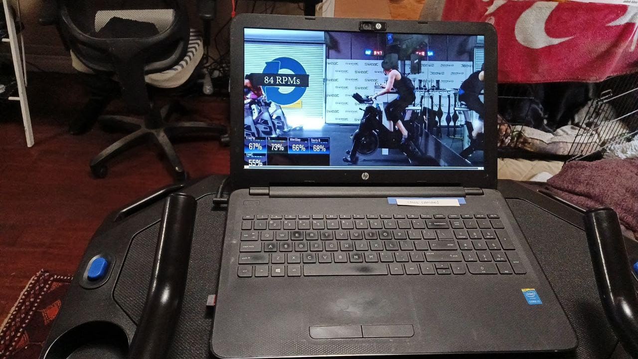 CXWXC Indoor Cycling Desk - Adjustable Height Bike Deak Laptop Stand customer photo 2