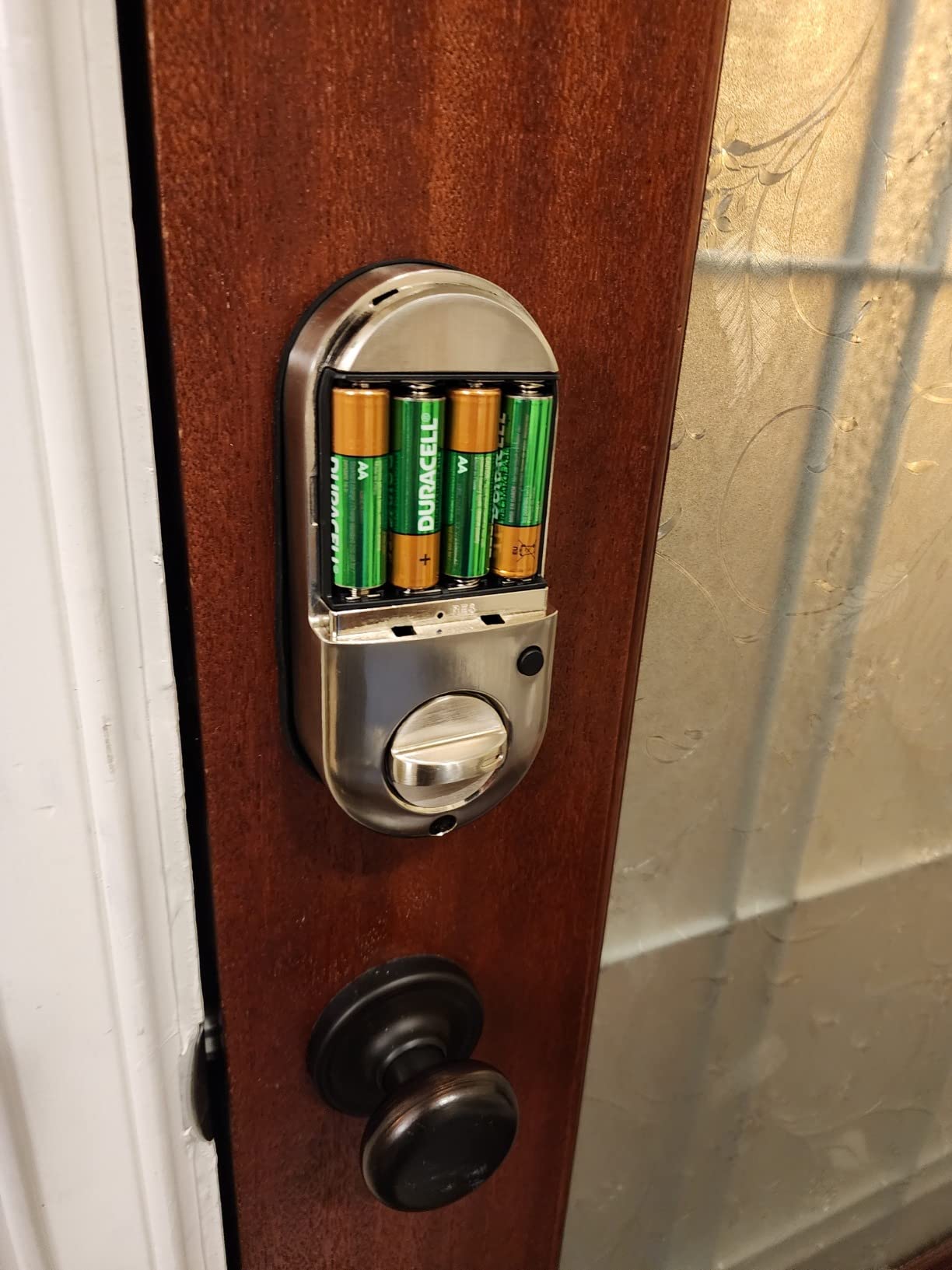 Veise RZ07 Fingerprint Smart Door Lock Deadbolt, App Control, Satin Nickel customer photo 1