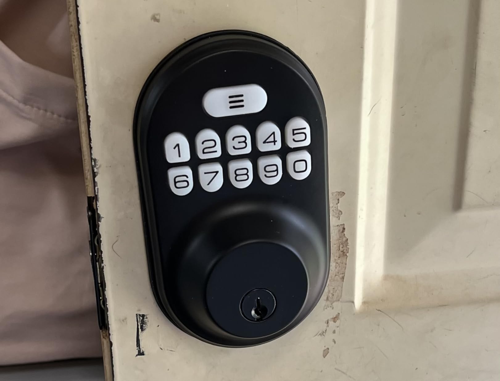 Veise RZ-A Electronic Keypad Deadbolt Door Lock, Matte Black customer photo 1