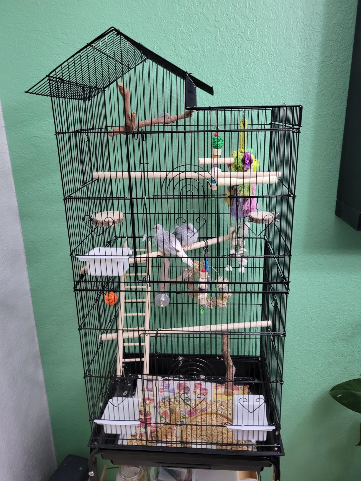 YITAHOME 62 inch Metal Bird Cage, Large Parakeet Cages customer photo 2