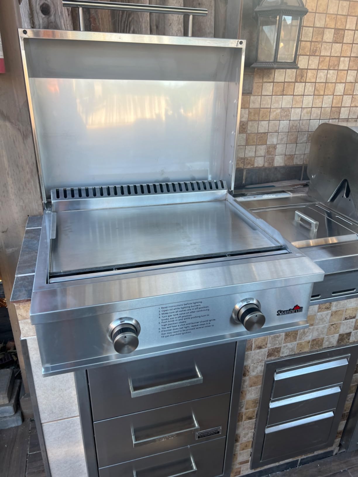 Stanbroil 28-Inch Built-In Gas Griddle for Outdoor Kitchen, Liquid Propane customer photo 1