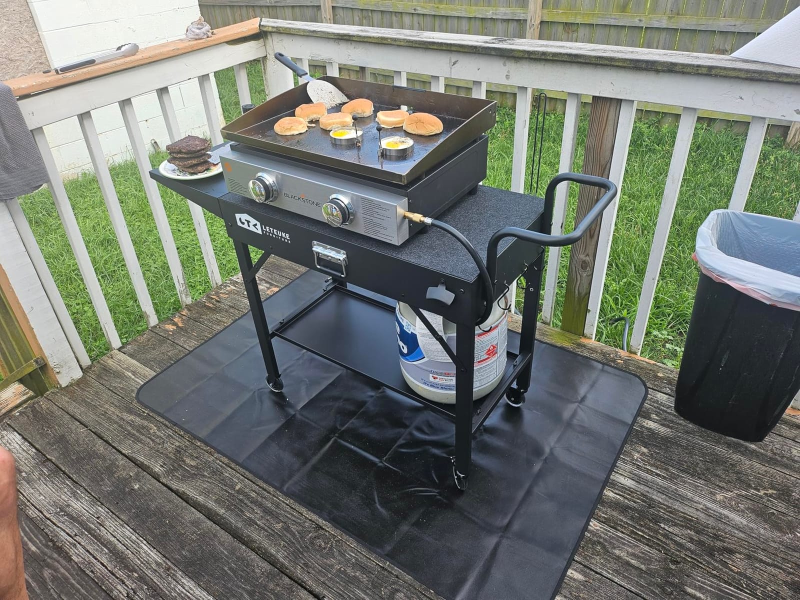 Protebox 60 x 40 inch Under Grill Mats for Outdoor Grill BBQ Deck Protector customer photo 2