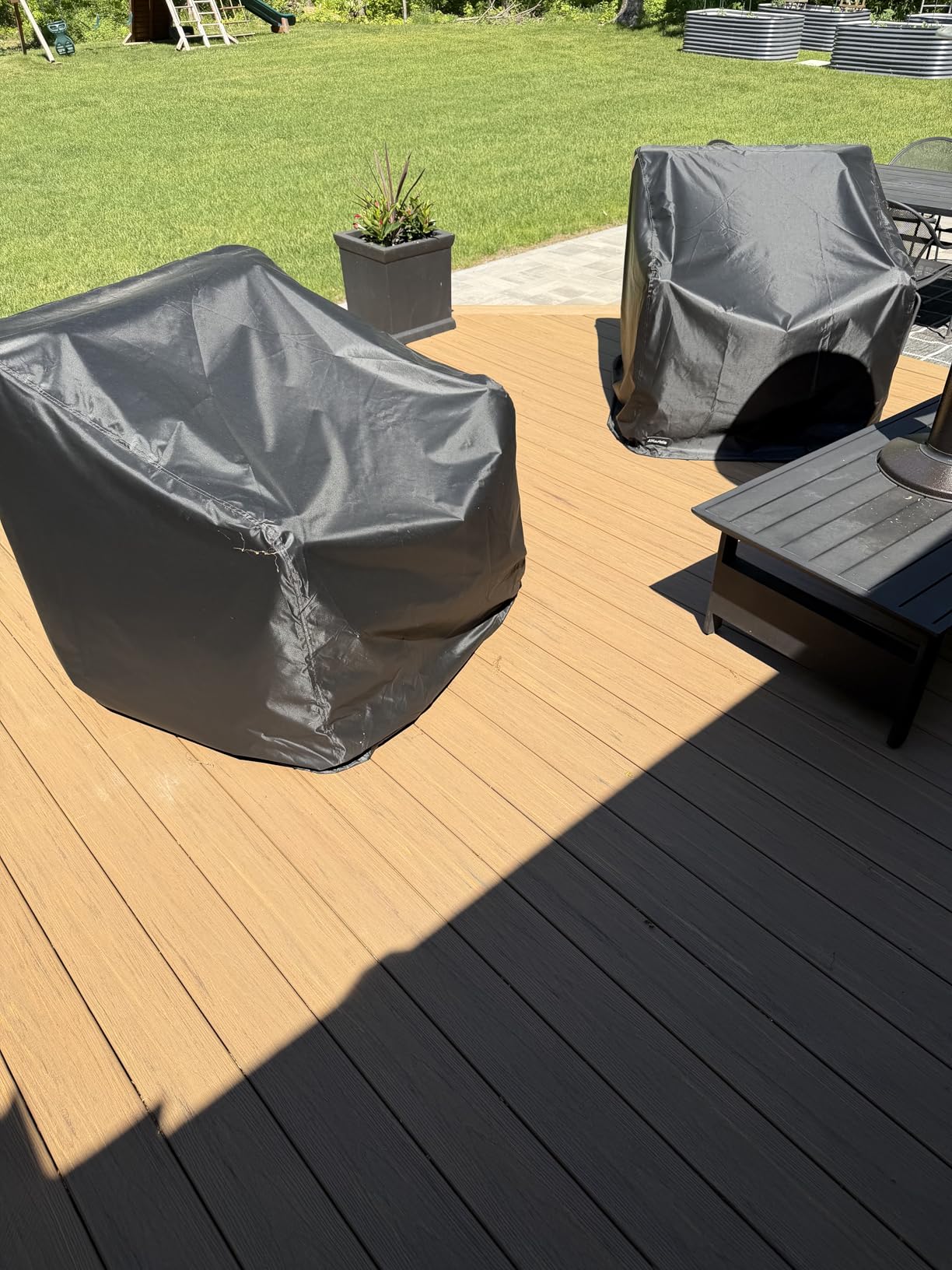 ANartcle Swivel Patio Chair Covers 2 Pack,Waterproof Heavy Duty Outdoor Chair Covers,Patio Swivel Chair Covers for Outdoor Furniture (30 W x 34 D x 38.5 H inches)Black. customer photo 1
