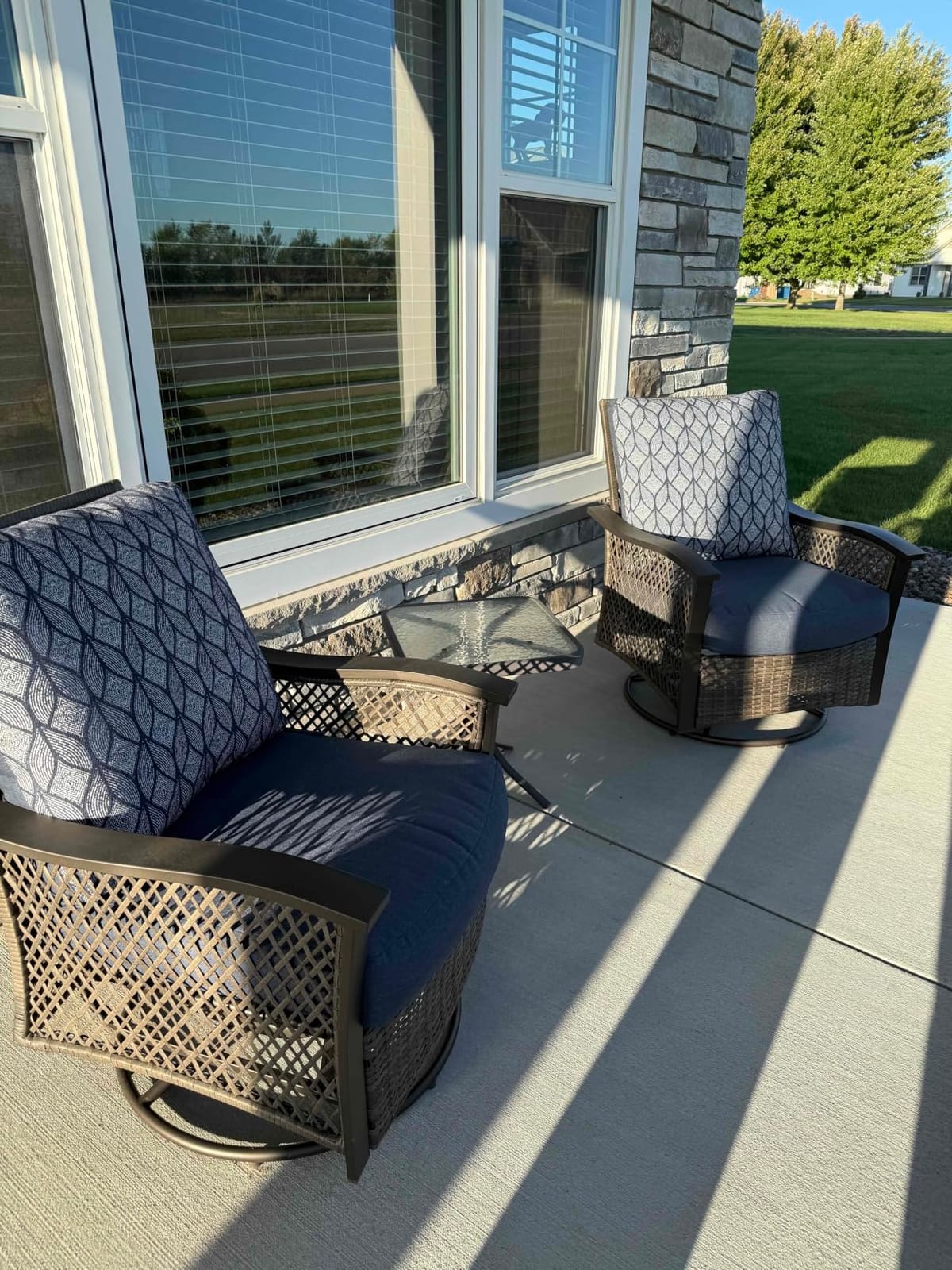 ANartcle Swivel Patio Chair Covers 2 Pack,Waterproof Heavy Duty Outdoor Chair Covers,Patio Swivel Chair Covers for Outdoor Furniture (30 W x 34 D x 38.5 H inches)Black. customer photo 2