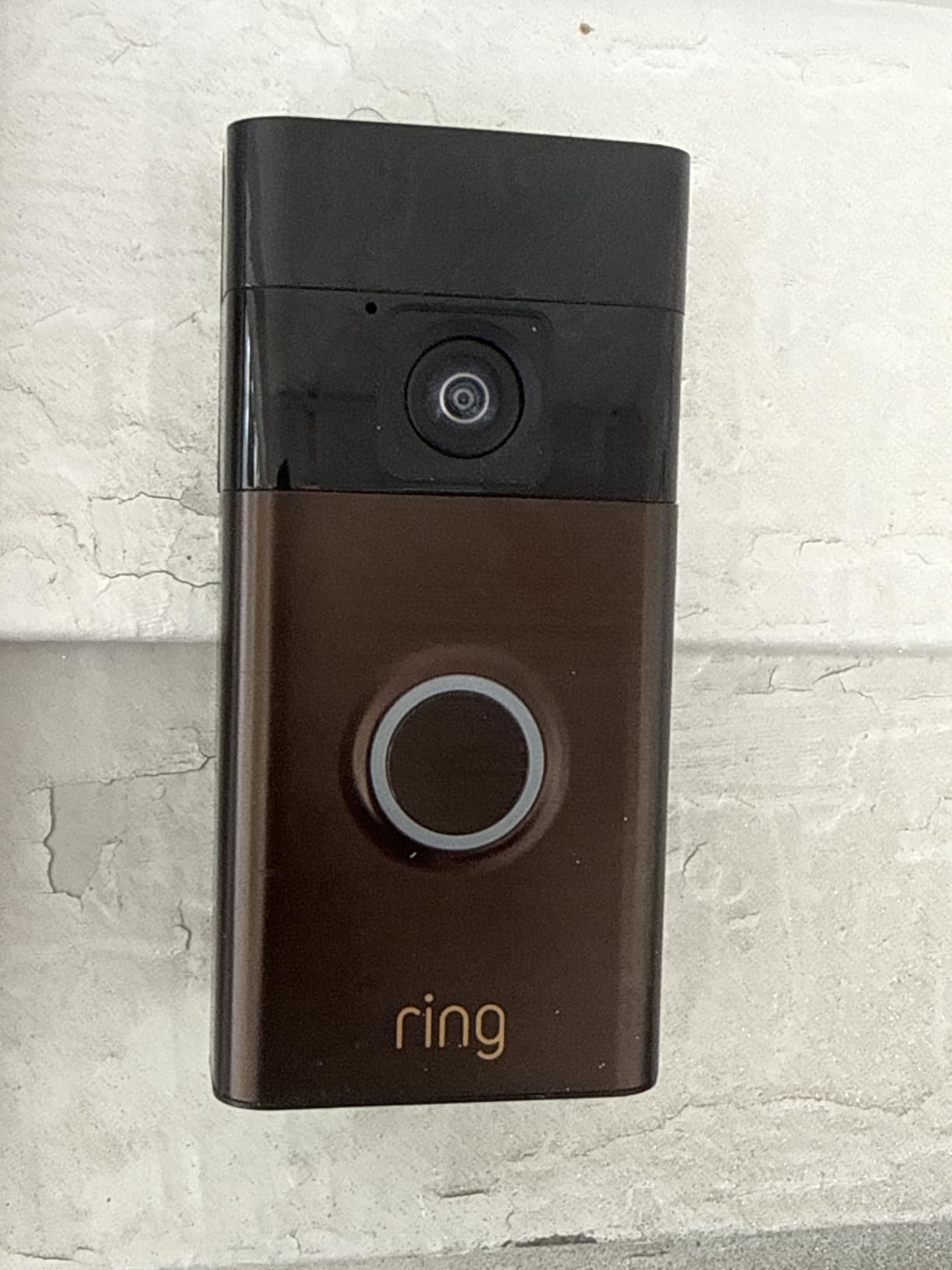 Ring Battery Doorbell, Home or business security with Head-to-Toe video, Live View with Two-Way Talk, and Motion Detection & Alerts, Venetian Bronze customer photo 1