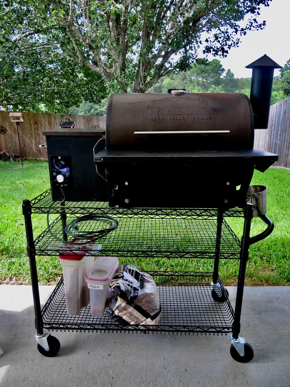 Comnova Grill Cover for Traeger Pro 22 & 575 Series - 600D Wood Pellet Smoker Cover for Traeger Waterproof & Heavy Duty, Premium Pellet BBQ Cover for Treager Pro 22 / Pro 575, Z Grills 550B and More customer photo 2
