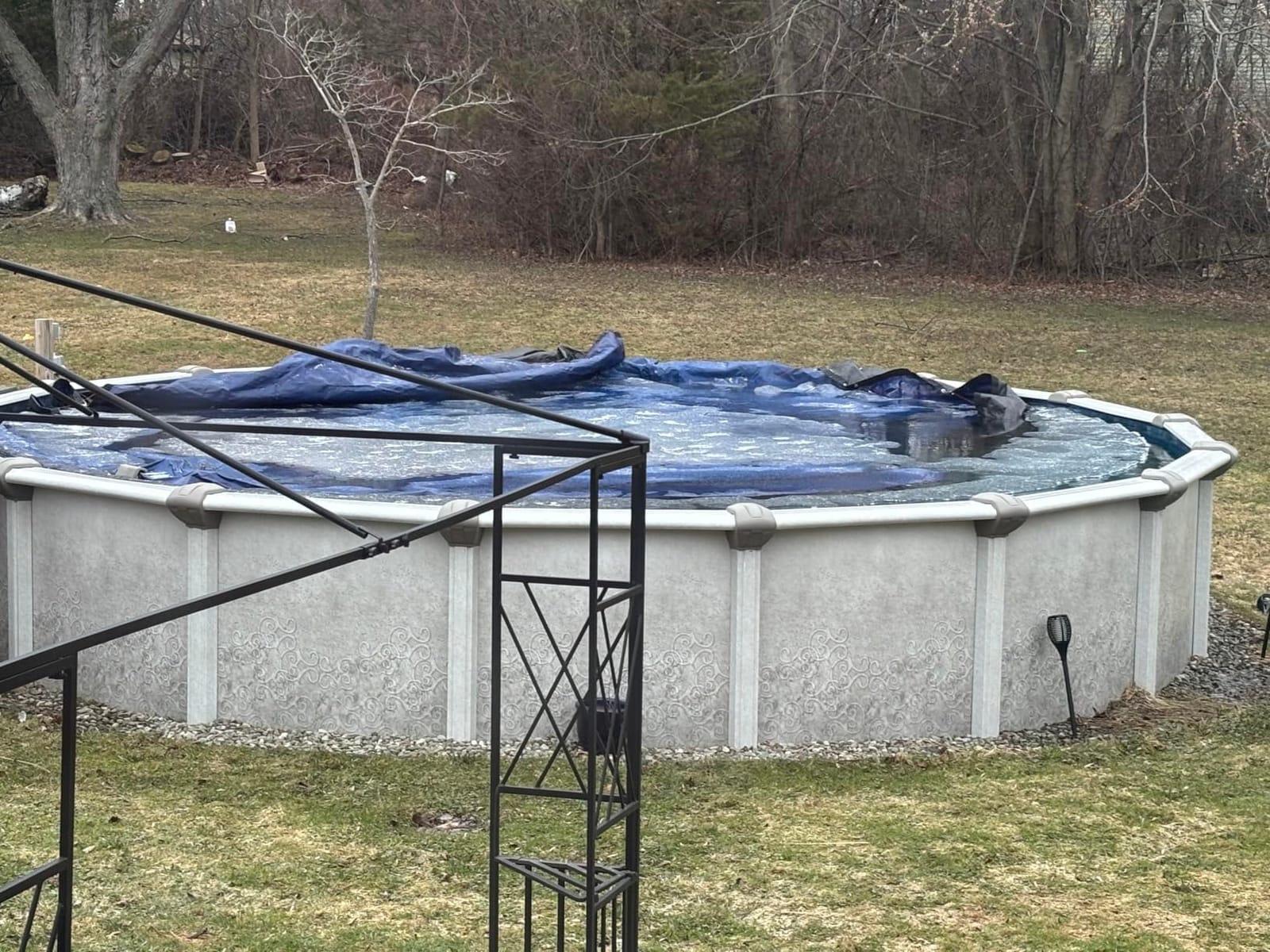 POOLHACKER 2026 Upgrade 18FT Round Winter Pool Cover for Above Ground Pools customer photo 1