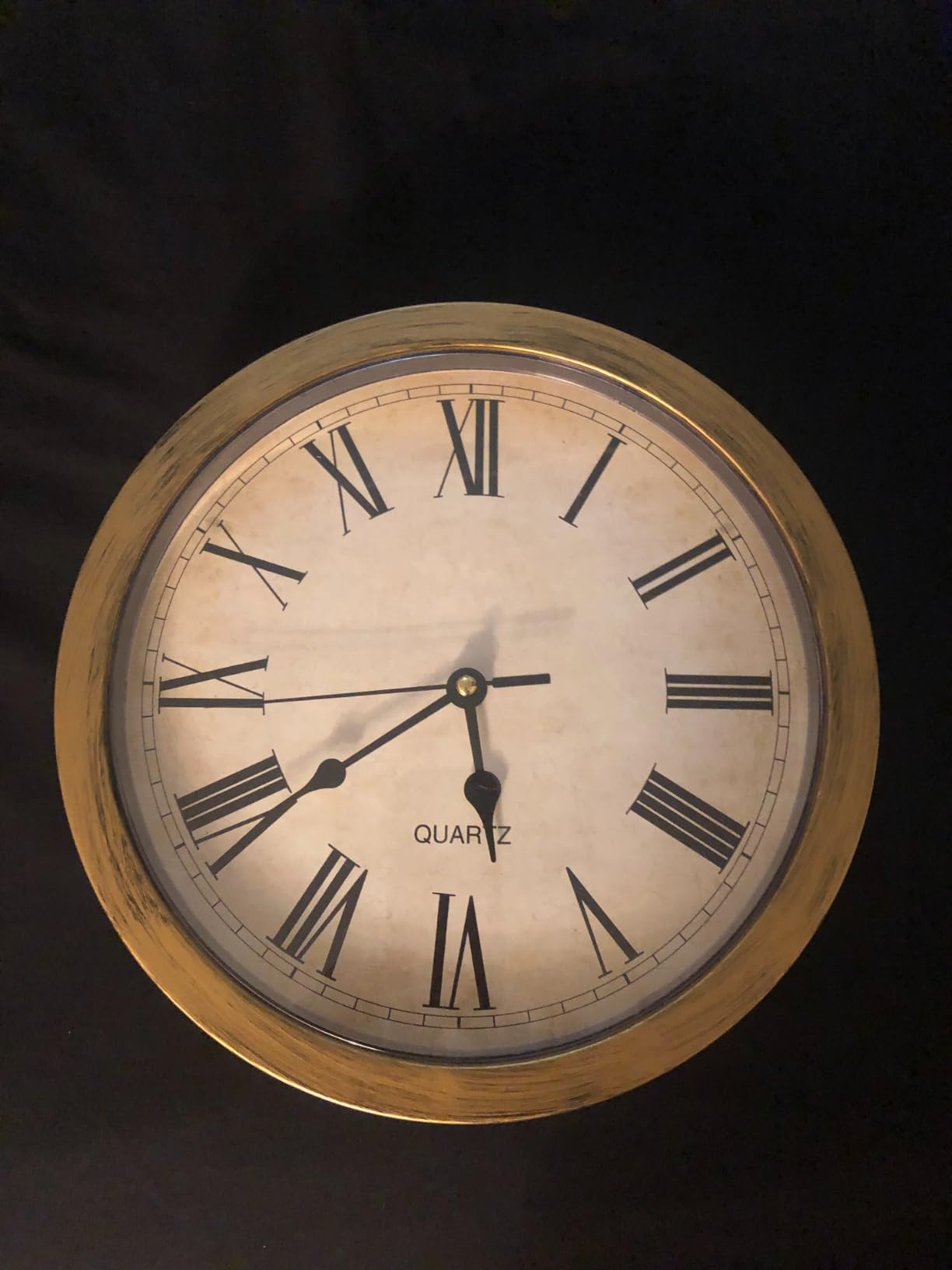 Wall Clock with Hidden Safe, 10 inch Plastic Secret Safe Wall Clock for Living Room Decor, Vintage Decor Clock Diversion Safe with Hidden Compartment, Cool Stuff for Your Room (Gold) customer photo 1