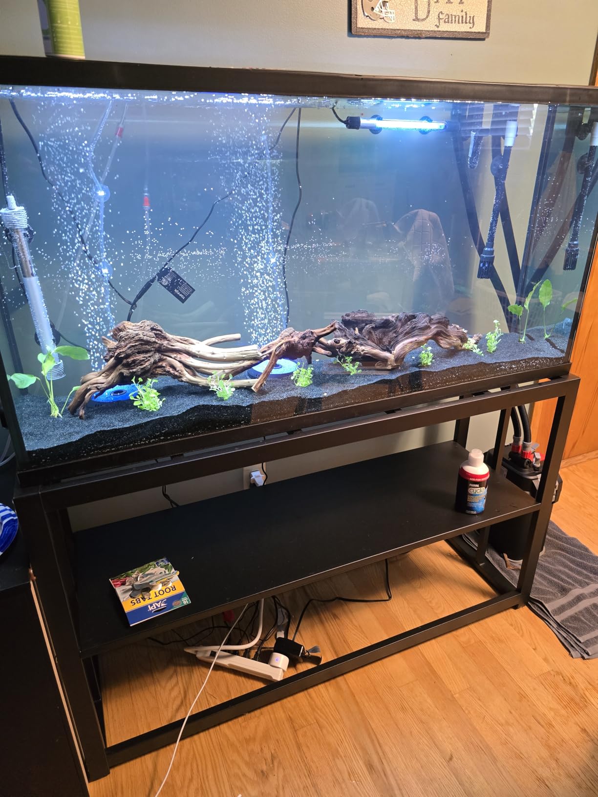Akenow 55-75 Gallon Fish Tank Stand,48.5 x14.9 x 29.2 Inch Aquarium Stand customer photo 2
