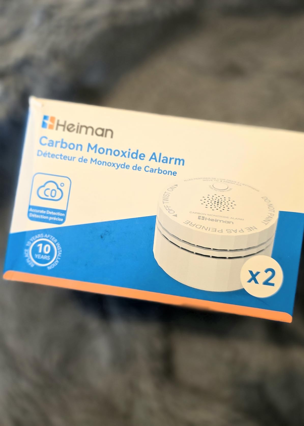 Heiman Carbon Monoxide Detectors, 10-Year Product Life CO Detector, C1-S customer photo 1