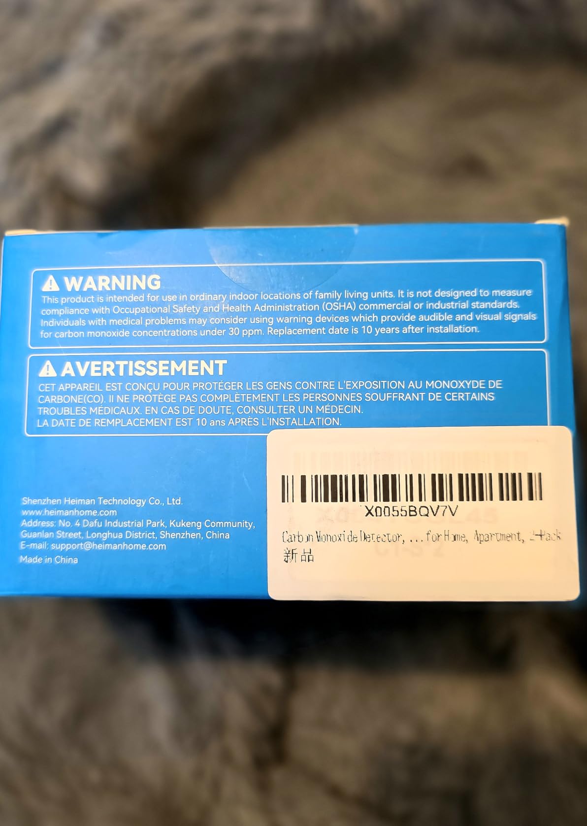 Heiman Carbon Monoxide Detectors, 10-Year Product Life CO Detector, C1-S customer photo 2