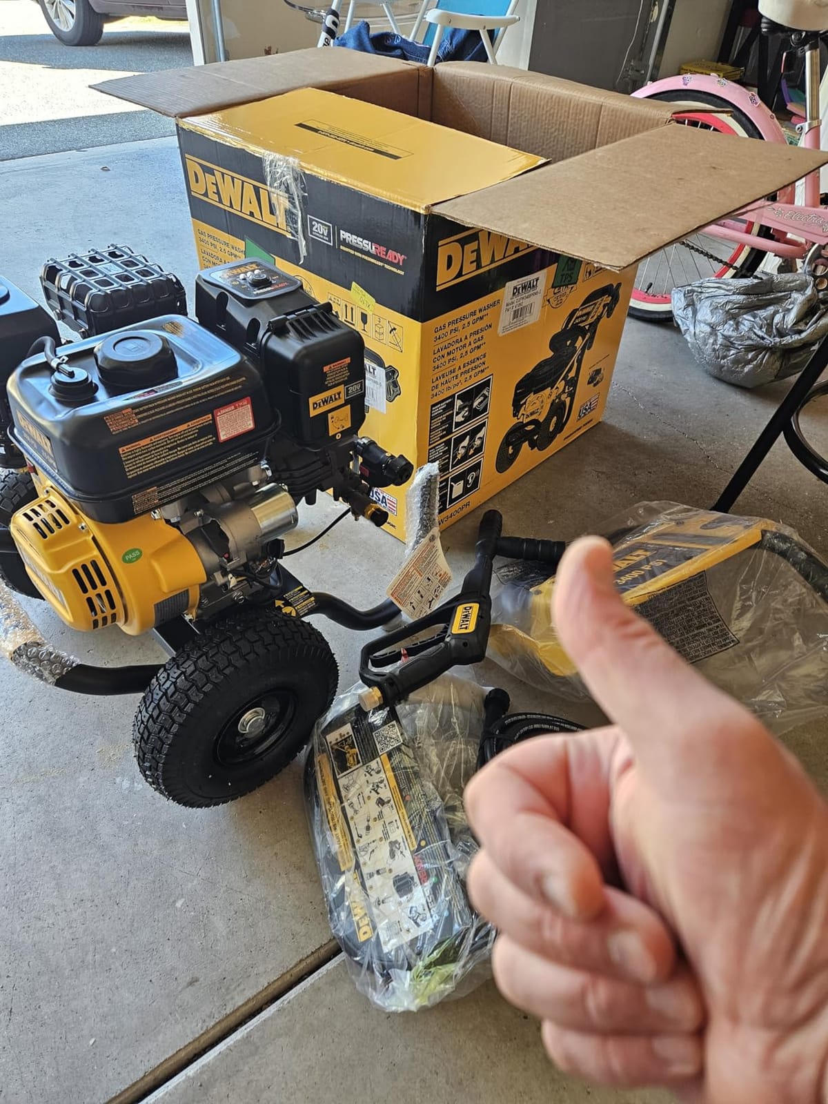 DeWalt PressuReady 3400 PSI Gas Pressure Washer, 2.5 GPM, 25-ft Hose customer photo 2