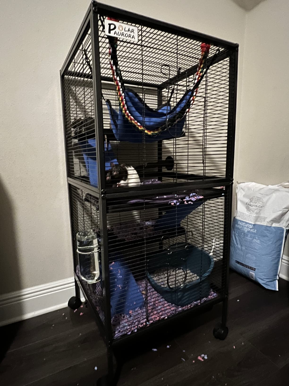 Polar Aurora Metal Small Animal Cage, 59